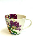 Kaffekopp m/blomstermotiv K148